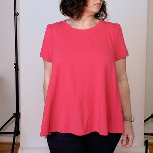 Anthropologie Pink Swing TShirt XL